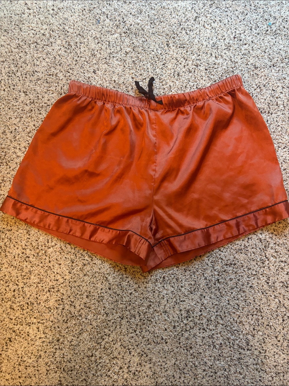 Amazon Copper Satin Short Sleeve Pajama Set - Picture 3 of 5